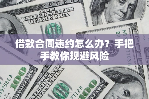 武汉借款合同违约怎么办？手把手教你规避风险