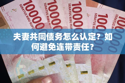 武汉夫妻共同债务怎么认定？如何避免连带责任？