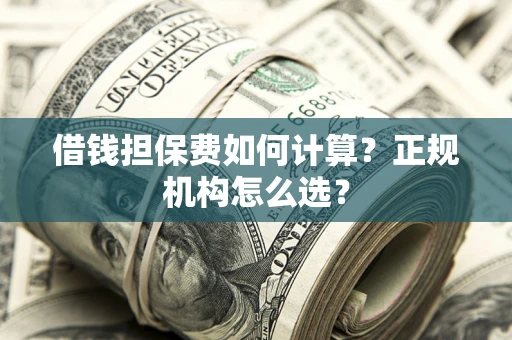 武汉借钱担保费如何计算？正规机构怎么选？