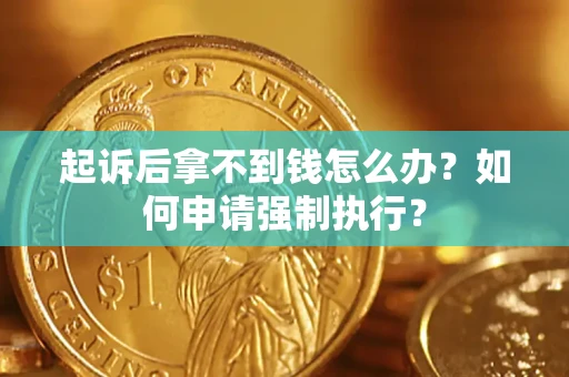 武汉起诉后拿不到钱怎么办？如何申请强制执行？