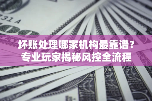 武汉坏账处理哪家机构最靠谱？专业玩家揭秘风控全流程