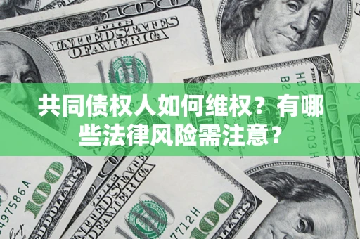 武汉共同债权人如何维权？有哪些法律风险需注意？