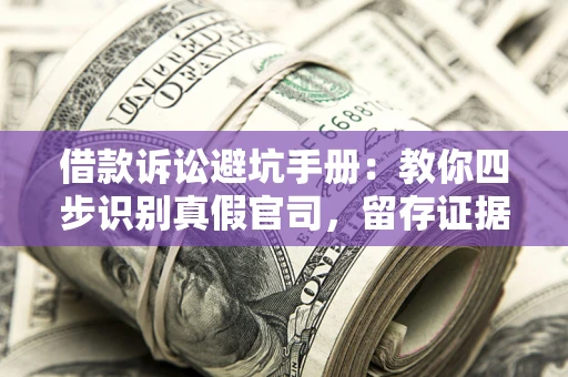 武汉借款诉讼避坑手册：教你四步识别真假官司，留存证据不踩雷