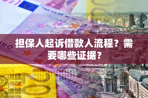 武汉担保人起诉借款人流程？需要哪些证据？
