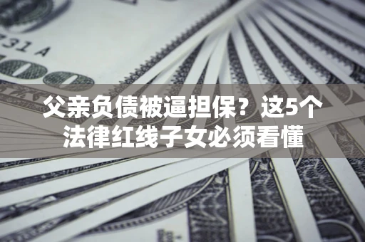 武汉父亲负债被逼担保？这5个法律红线子女必须看懂
