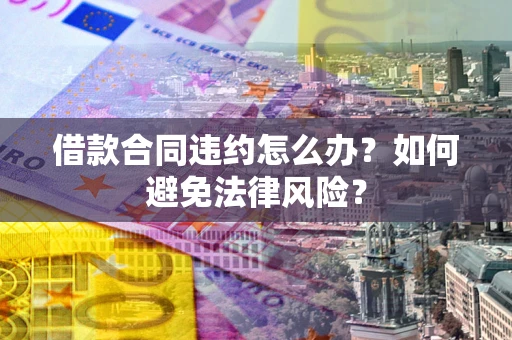 武汉借款合同违约怎么办？如何避免法律风险？