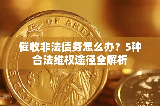 武汉催收非法债务怎么办？5种合法维权途径全解析